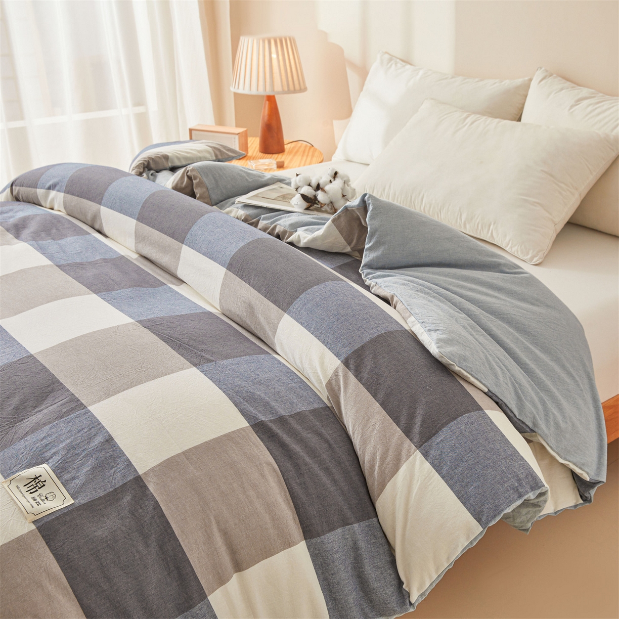 91家纺网 家纺一手货源 找家纺 （总）梵蒂莎 2025新款可拆卸棉花被（场景2）