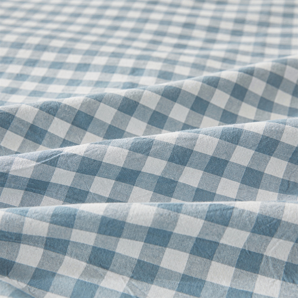 91家纺网 家纺一手货源 找家纺 梵蒂莎 2025新款可拆卸棉花被（场景2） 海盐细格