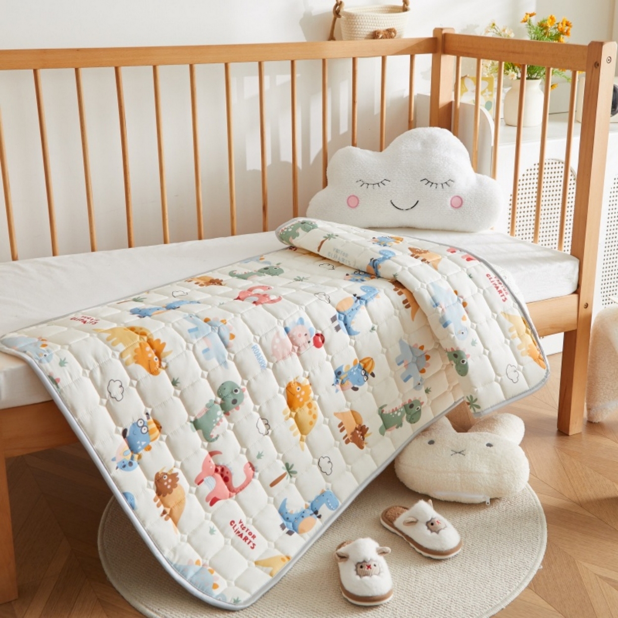 91家纺网 家纺一手货源 找家纺 （总）奇丝雅 2025新款A类全棉棉花婴儿薄床垫幼儿园床褥子儿童专用小宝宝拼接四季通用午睡垫被午托入学