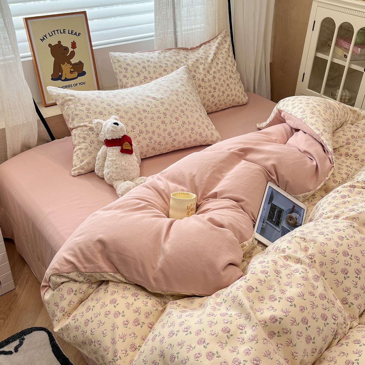 91家纺网 家纺一手货源 找家纺 （总）金梦拉家纺 2025新款A类提花人字纹小布袋款四件套