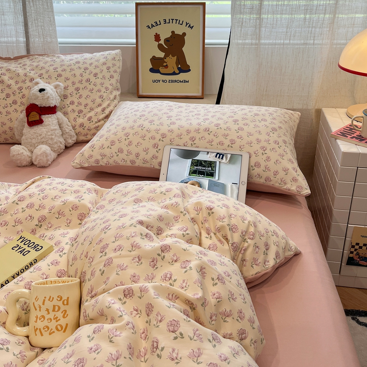 91家纺网 家纺一手货源 找家纺 （总）金梦拉家纺 2025新款A类提花人字纹小布袋款四件套