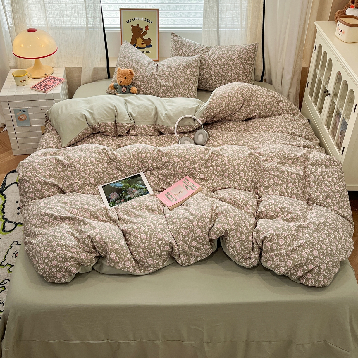 91家纺网 家纺一手货源 找家纺 （总）金梦拉家纺 2025新款A类提花人字纹小布袋款四件套