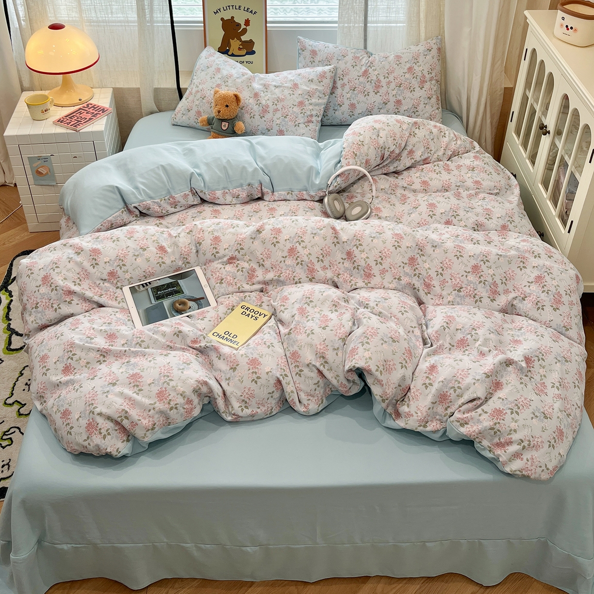 91家纺网 家纺一手货源 找家纺 （总）金梦拉家纺 2025新款A类提花人字纹小布袋款四件套