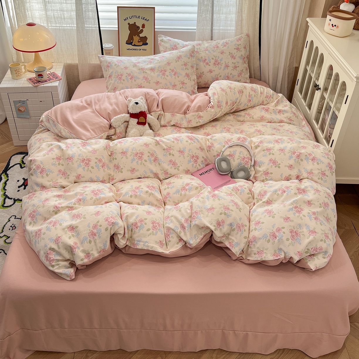 91家纺网 家纺一手货源 找家纺 （总）金梦拉家纺 2025新款A类提花人字纹小布袋款四件套