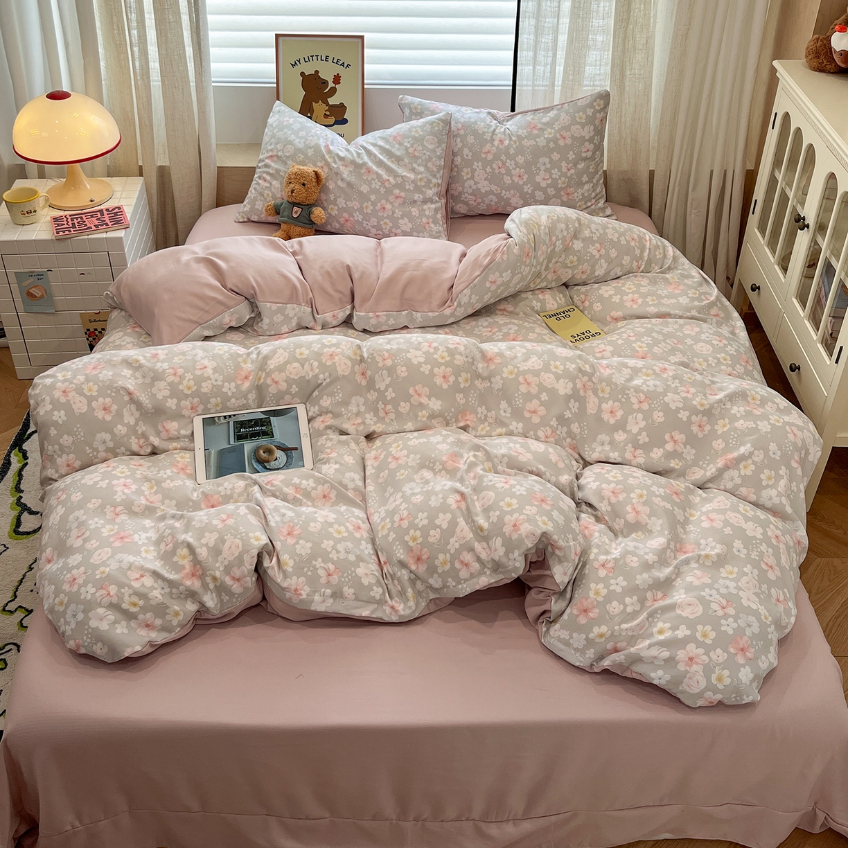 91家纺网 家纺一手货源 找家纺 （总）金梦拉家纺 2025新款A类提花人字纹小布袋款四件套