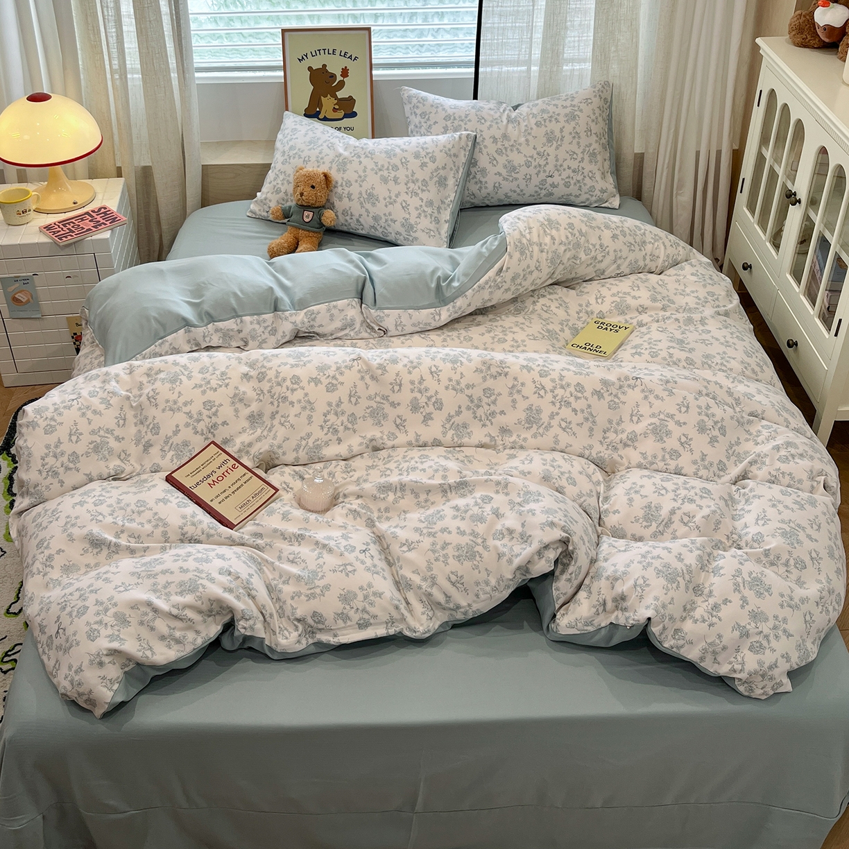 91家纺网 家纺一手货源 找家纺 （总）金梦拉家纺 2025新款A类提花人字纹小布袋款四件套