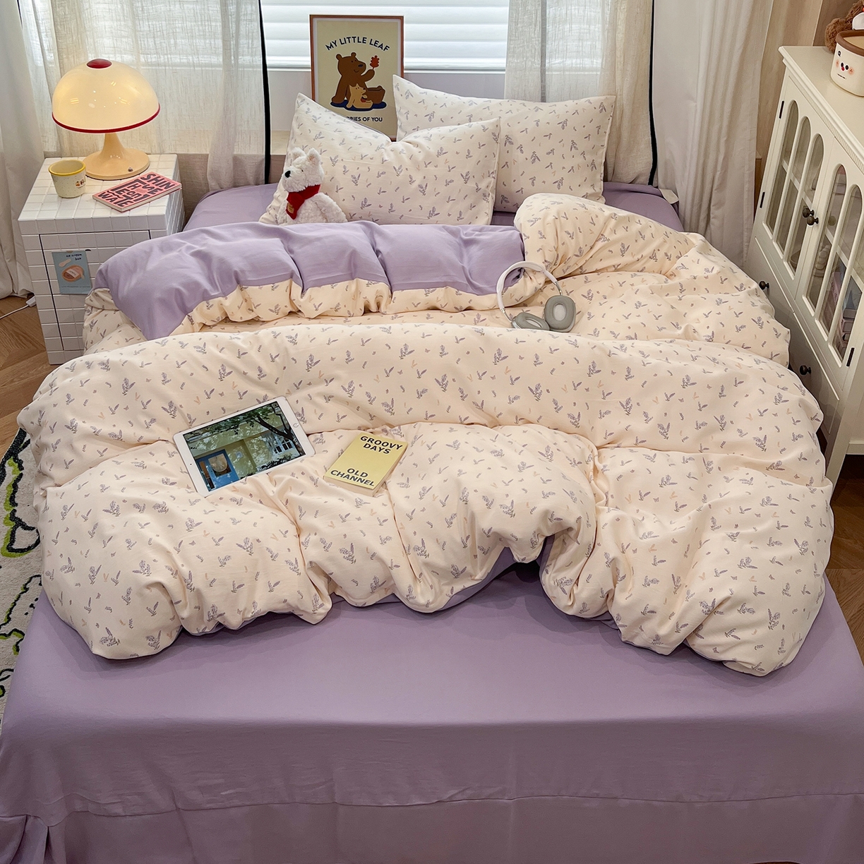 91家纺网 家纺一手货源 找家纺 （总）金梦拉家纺 2025新款A类提花人字纹小布袋款四件套