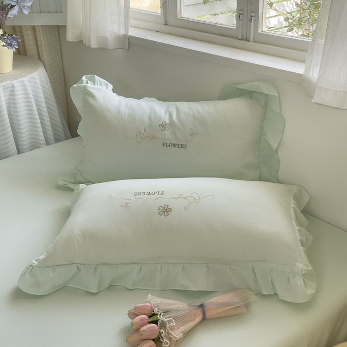 91家纺网 家纺一手货源 找家纺 （总）AB家纺2025新款 水洗棉绣花四件套