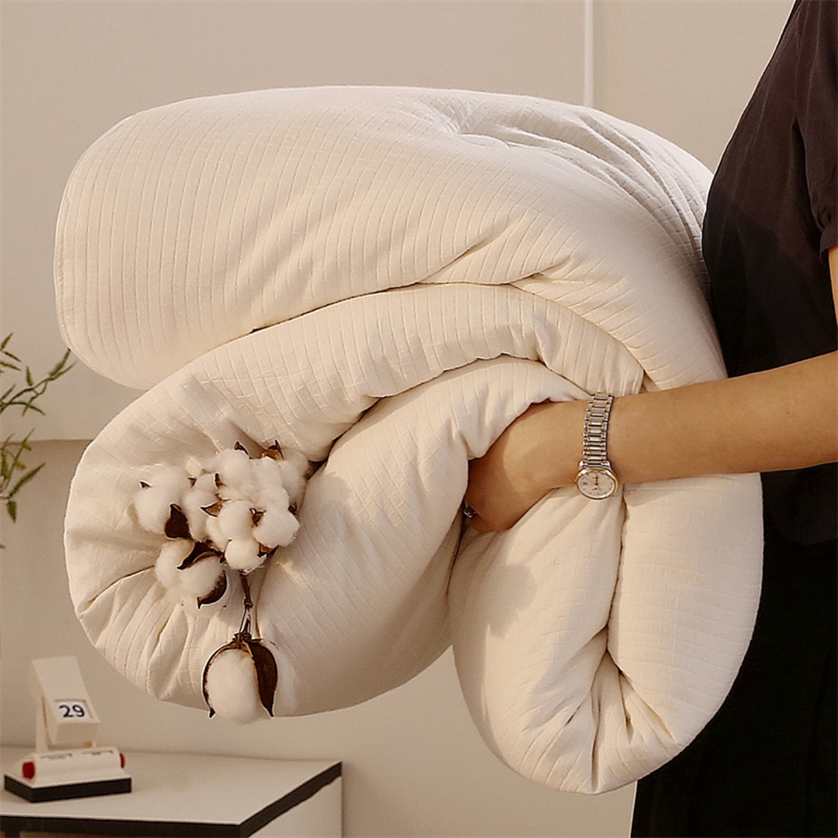 91家纺网 家纺一手货源 找家纺 （总）一博家纺 2025新款A类纯棉新疆长绒棉花被子被芯