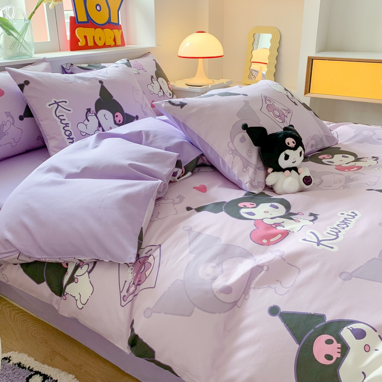 玉元坊 2025新款三丽鸥系列 纯棉床单全棉床裙三四件套 基础款 库洛米【简约款】