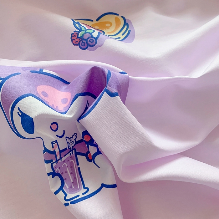 91家纺网 家纺一手货源 找家纺 玉元坊 2025新款三丽鸥系列 纯棉床单全棉床裙三四件套 基础款 甜甜库洛米【简约款】