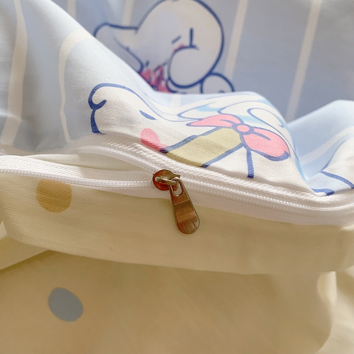 91家纺网 家纺一手货源 找家纺 玉元坊 2025新款三丽鸥系列 纯棉床单全棉床裙三四件套 基础款 星星大耳狗【简约款】