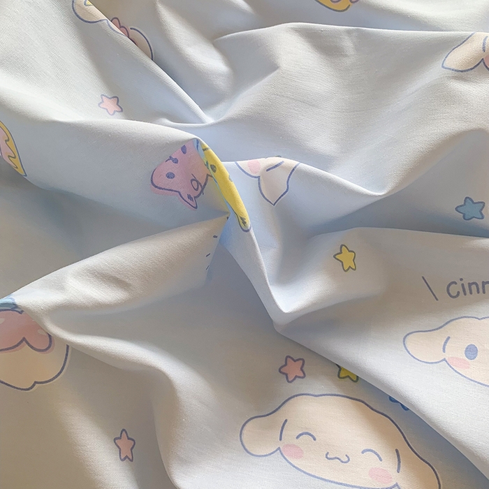 91家纺网 家纺一手货源 找家纺 玉元坊 2025新款三丽鸥系列 纯棉床单全棉床裙三四件套 基础款 云朵大耳狗【简约款】