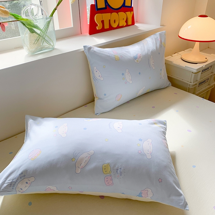 91家纺网 家纺一手货源 找家纺 玉元坊 2025新款三丽鸥系列 纯棉床单全棉床裙三四件套 基础款 云朵大耳狗【简约款】