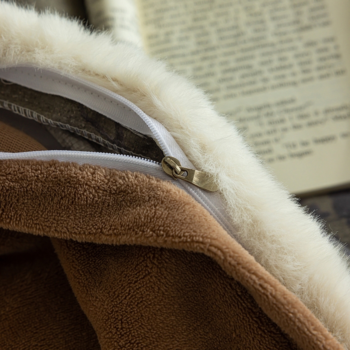 91家纺网 家纺一手货源 找家纺 迷尚家居 2025新款复古色织棉麻牛奶绒棉加绒四件套 颂青时-绒