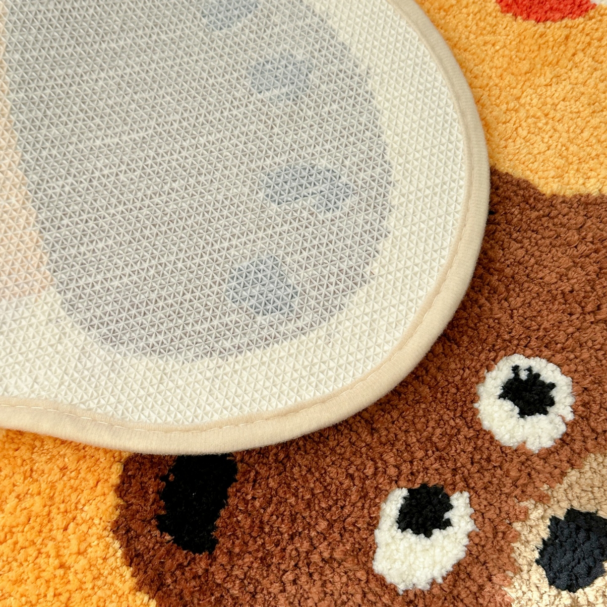 91家纺网 家纺一手货源 找家纺 觅糖家纺 2025新款云感卡通风治愈系地垫 快乐小熊