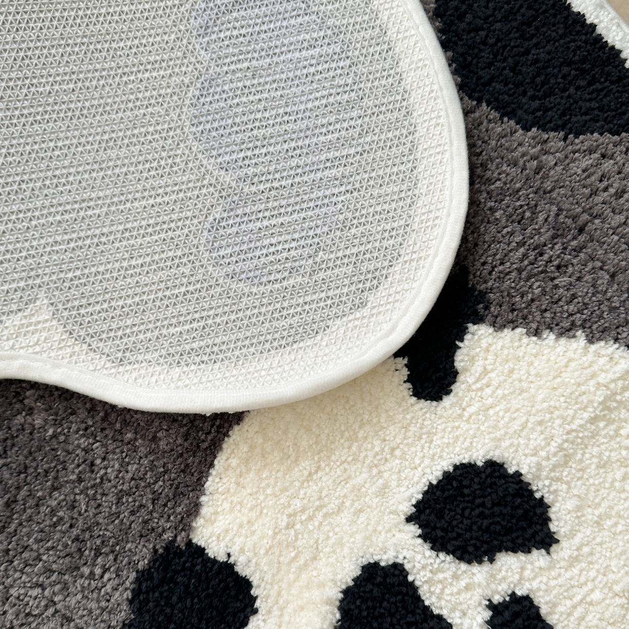 91家纺网 家纺一手货源 找家纺 觅糖家纺 2025新款云感卡通风治愈系地垫 熊猫憨憨