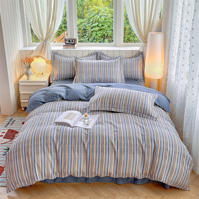 91家纺网 家纺一手货源 找家纺 （总）简约家纺 2025新款全棉磨毛四件套