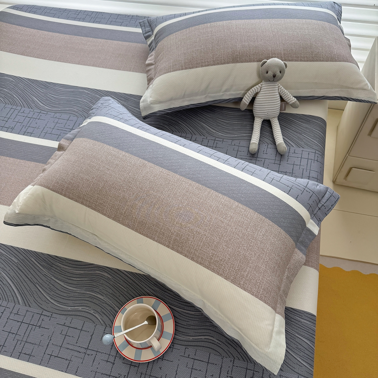 91家纺网 家纺一手货源 找家纺 壹贝家纺 2025新款A类印花全棉床笠 布兰卡