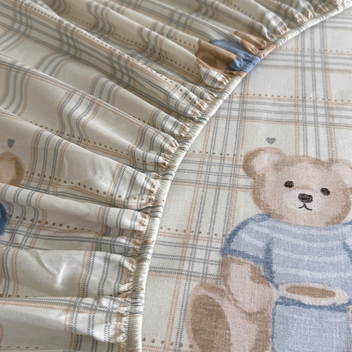 91家纺网 家纺一手货源 找家纺 壹贝家纺 2025新款A类印花全棉床笠 浮云初梦