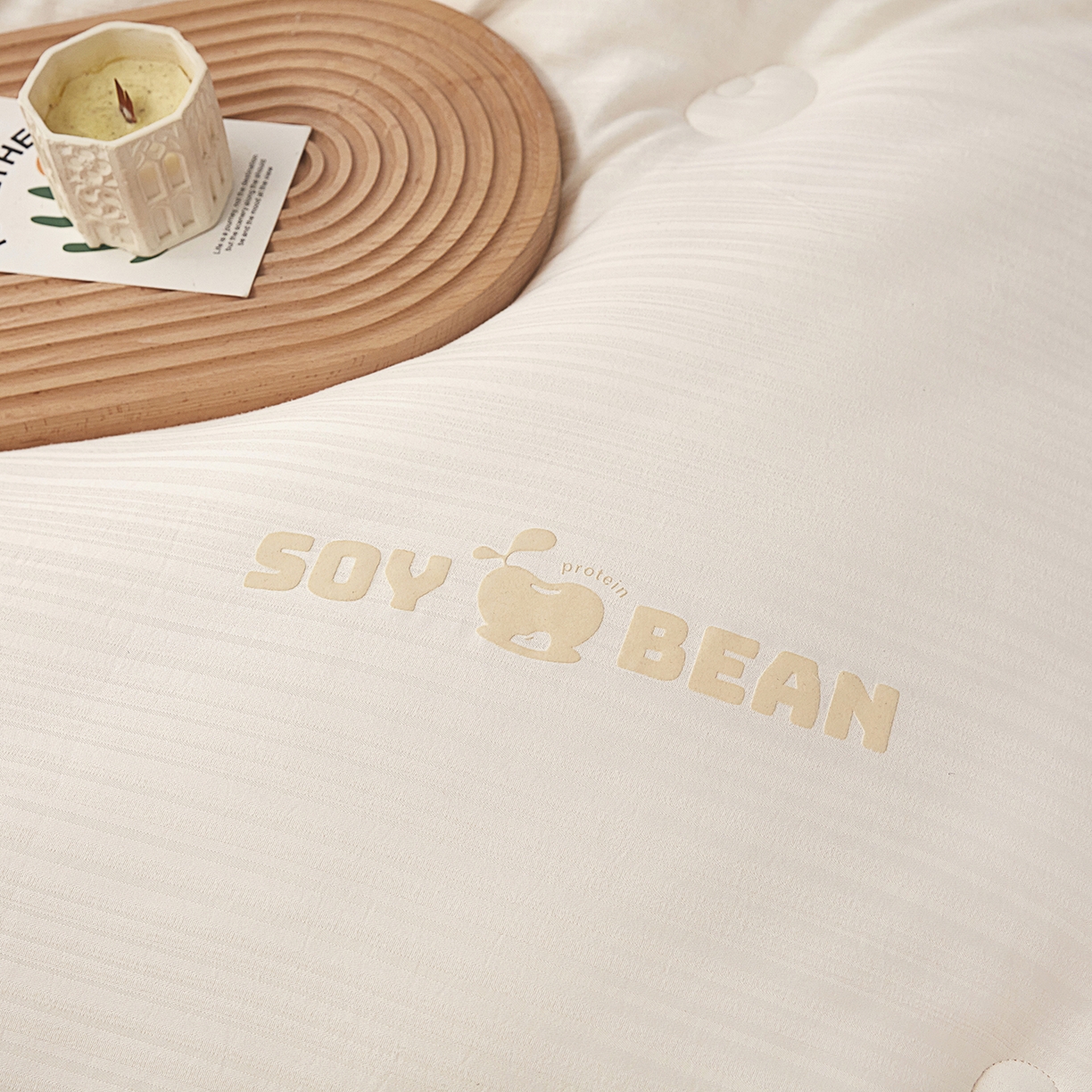 91家纺网 家纺一手货源 找家纺 恒科家纺 2025新款提花55%李官奇大豆纤维大豆被春秋被冬被被芯空调被 提花-云绒白