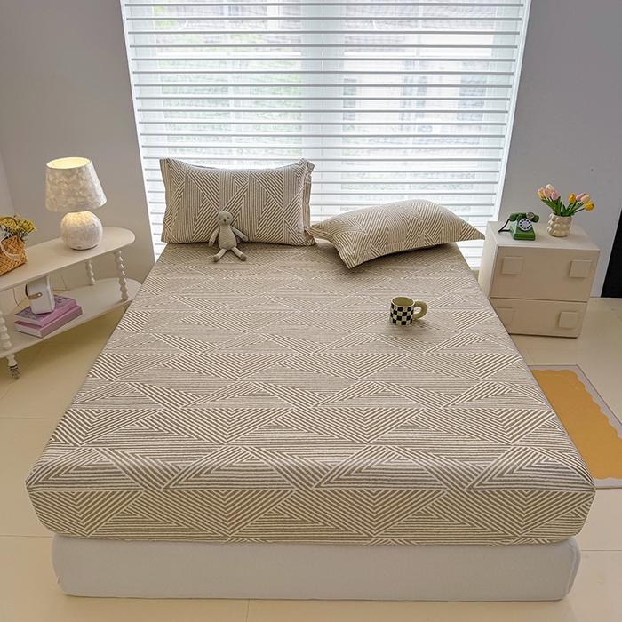 91家纺网 家纺一手货源 找家纺 壹贝家纺 2025新款A类印花全棉床笠 卢卡斯