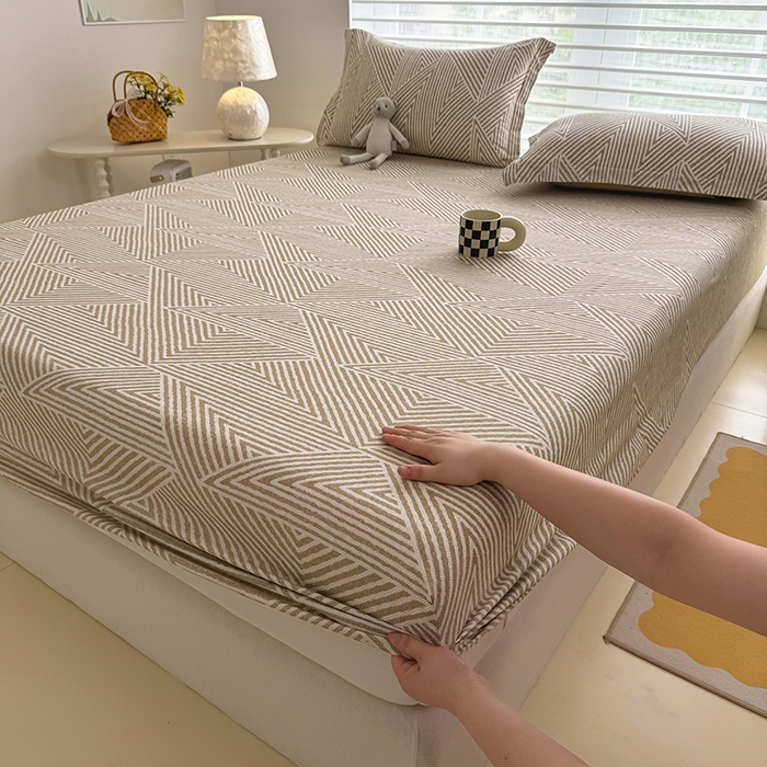 91家纺网 家纺一手货源 找家纺 壹贝家纺 2025新款A类印花全棉床笠 卢卡斯