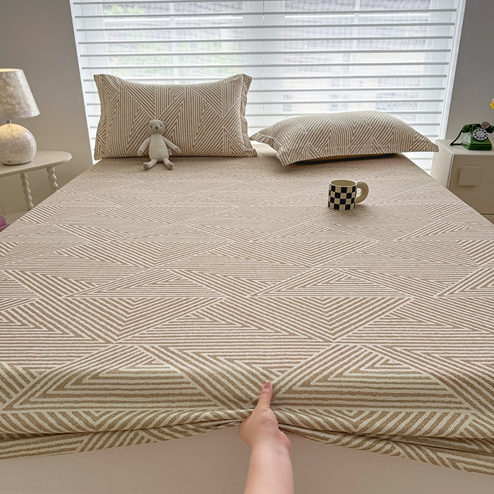 91家纺网 家纺一手货源 找家纺 壹贝家纺 2025新款A类印花全棉床笠 卢卡斯