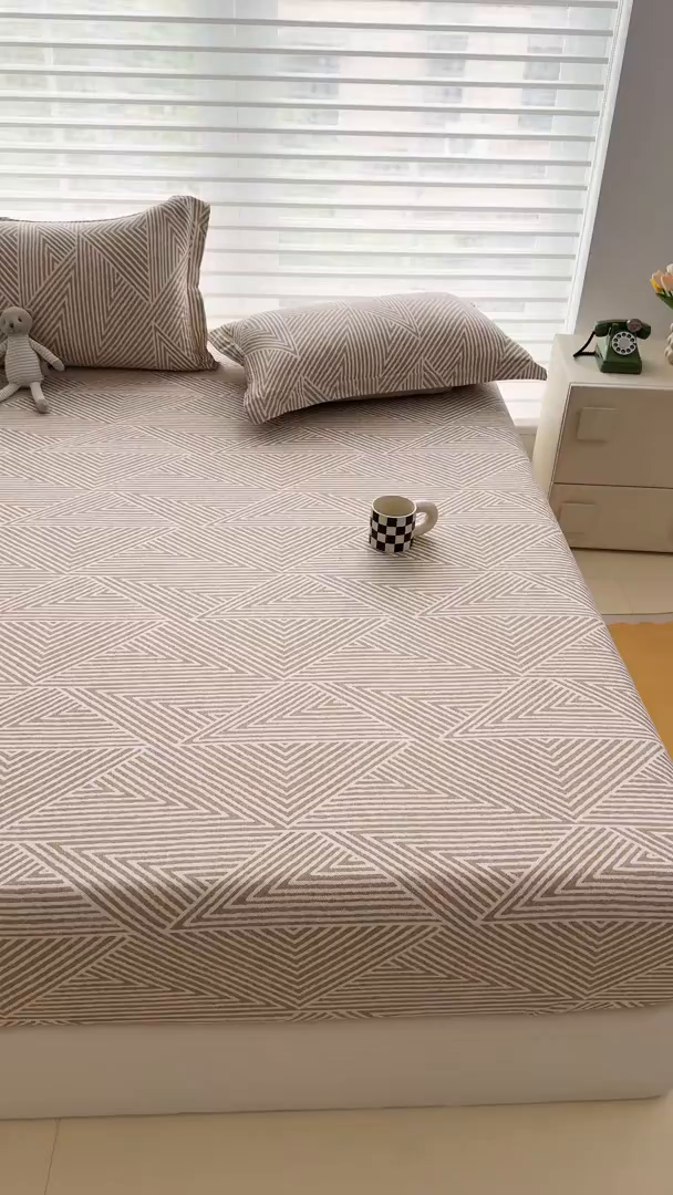 91家纺网 家纺一手货源 找家纺 壹贝家纺 2025新款A类印花全棉床笠 卢卡斯