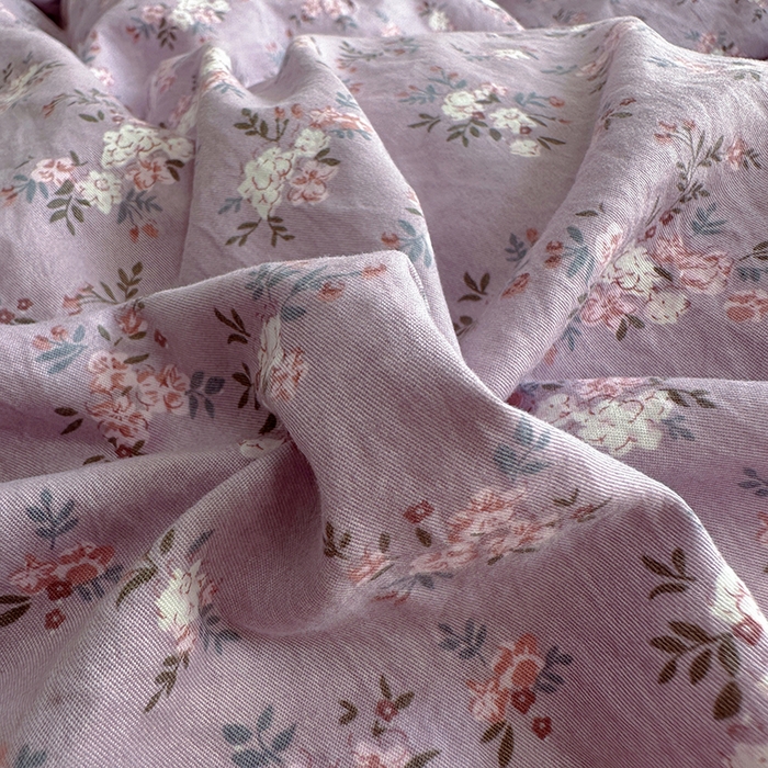 91家纺网 家纺一手货源 找家纺 漫仙阁家纺2025新款蝴蝶结绑带款四件套-碎花系列 蔓香