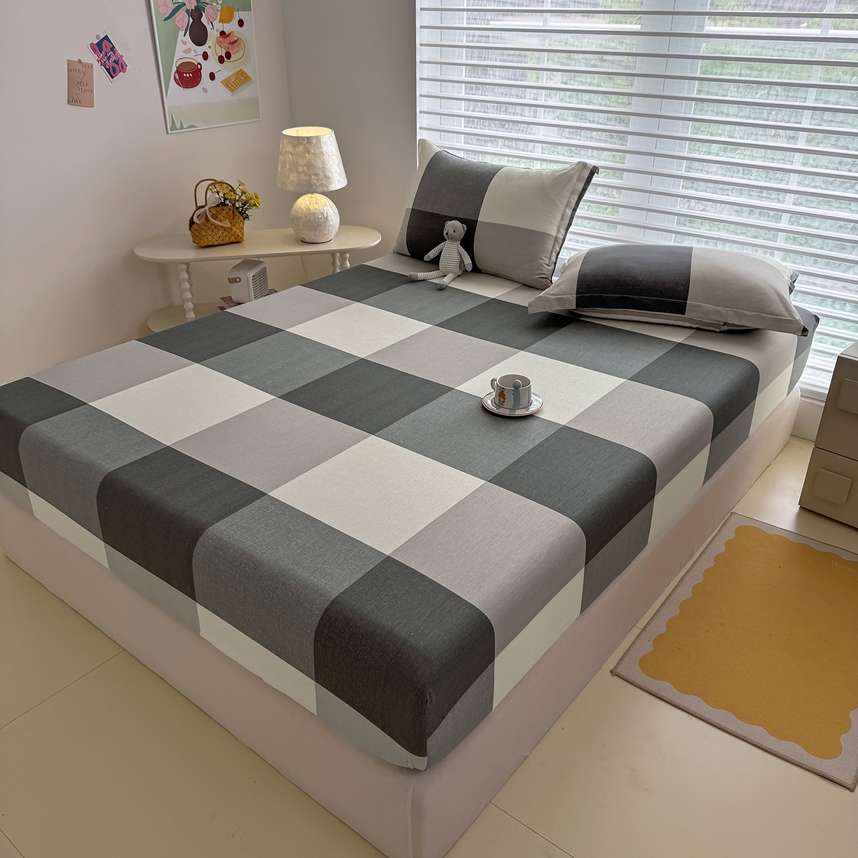 91家纺网 家纺一手货源 找家纺 壹贝家纺 2025新款A类印花全棉床笠 南山南