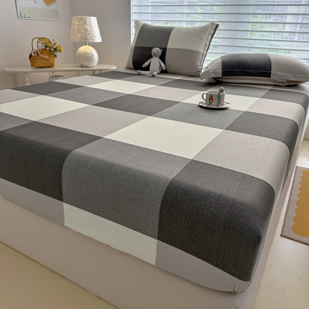 91家纺网 家纺一手货源 找家纺 壹贝家纺 2025新款A类印花全棉床笠 南山南