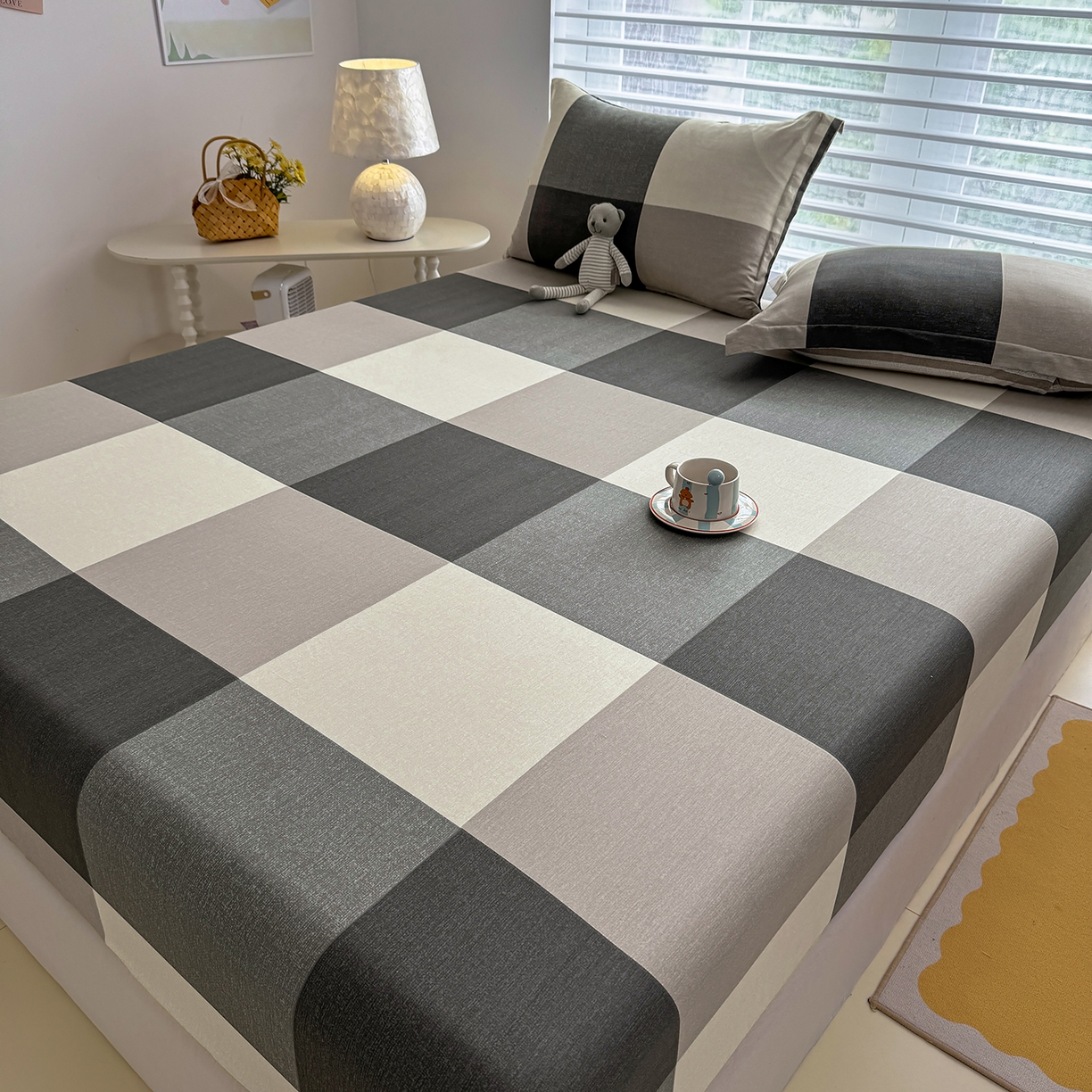 91家纺网 家纺一手货源 找家纺 壹贝家纺 2025新款A类印花全棉床笠 南山南