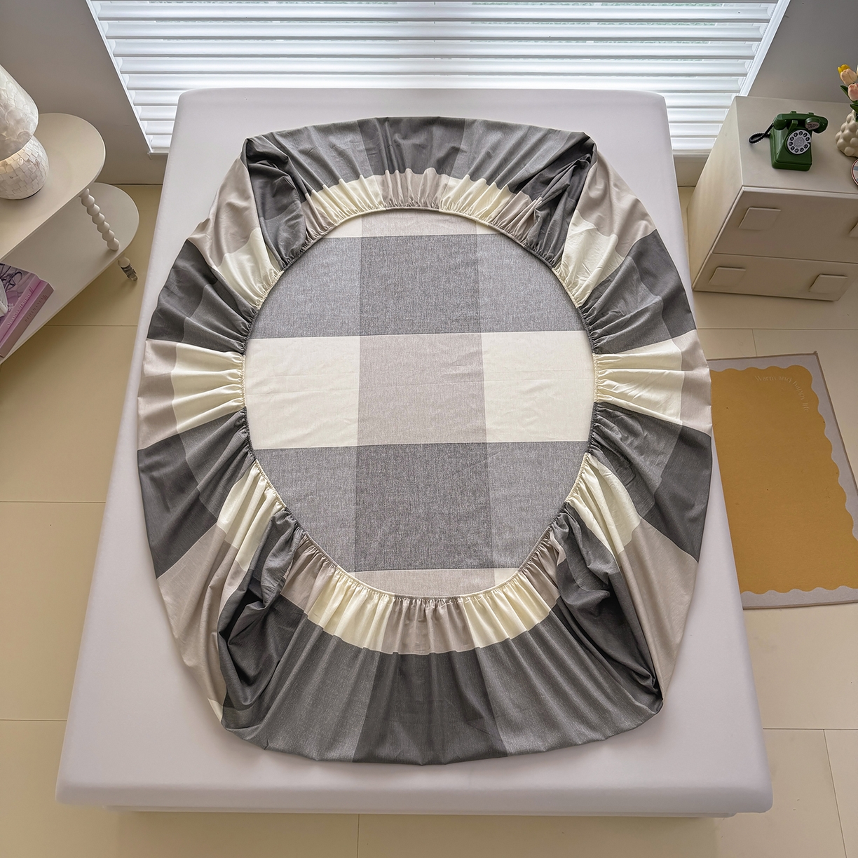 91家纺网 家纺一手货源 找家纺 壹贝家纺 2025新款A类印花全棉床笠 南山南