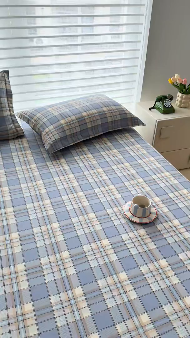 91家纺网 家纺一手货源 找家纺 壹贝家纺 2025新款A类印花全棉床笠 品质生活-兰