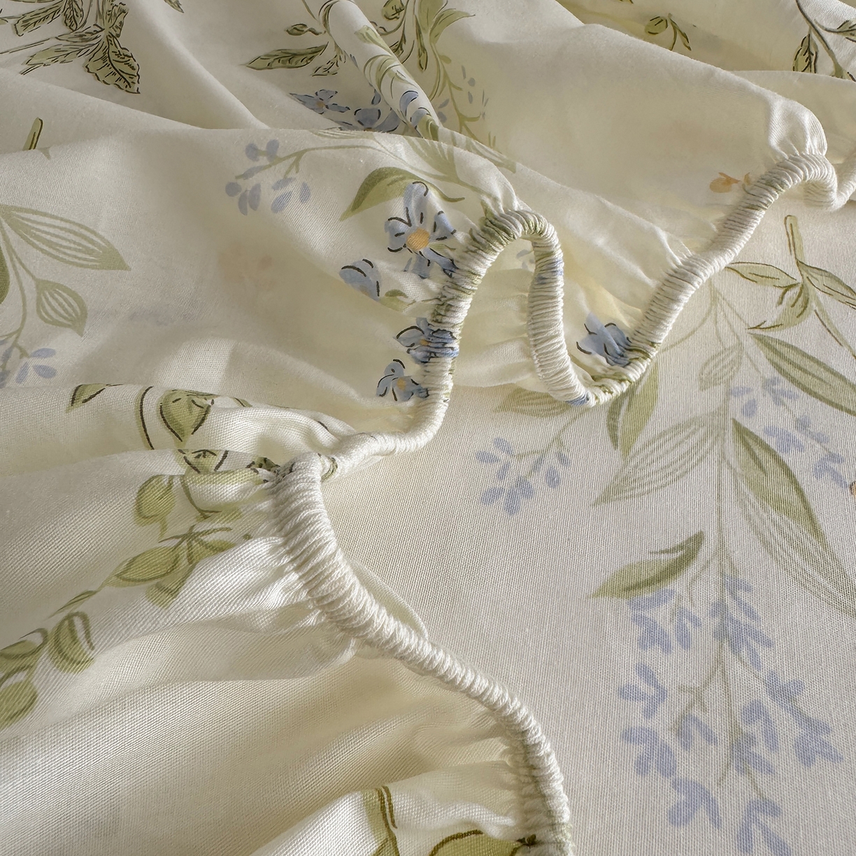 91家纺网 家纺一手货源 找家纺 壹贝家纺 2025新款A类印花全棉床笠 沁园春