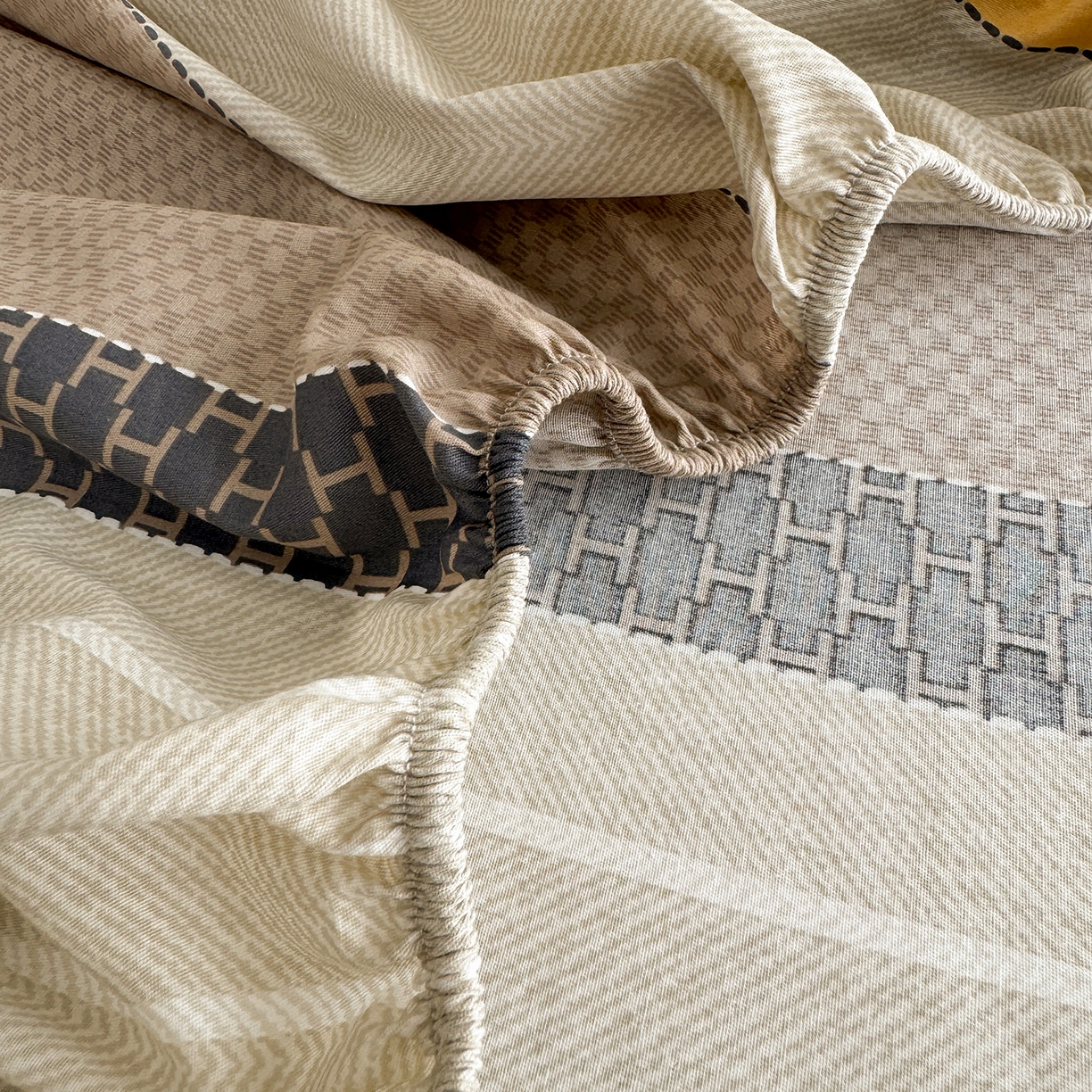 91家纺网 家纺一手货源 找家纺 壹贝家纺 2025新款A类印花全棉床笠 如果爱