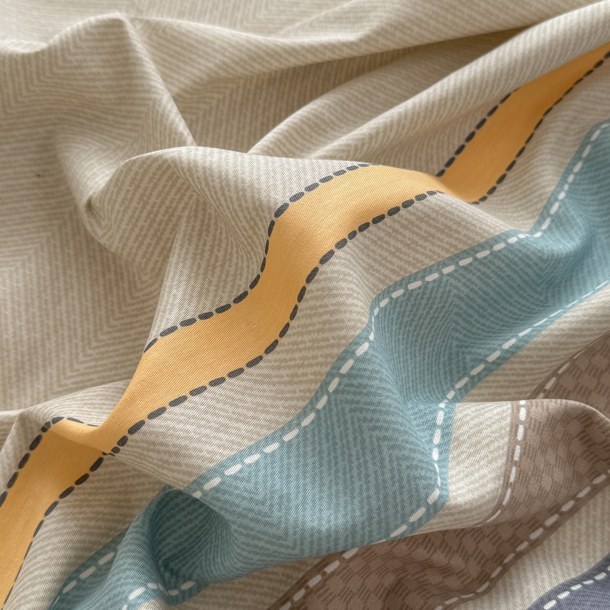 91家纺网 家纺一手货源 找家纺 壹贝家纺 2025新款A类印花全棉床笠 如果爱