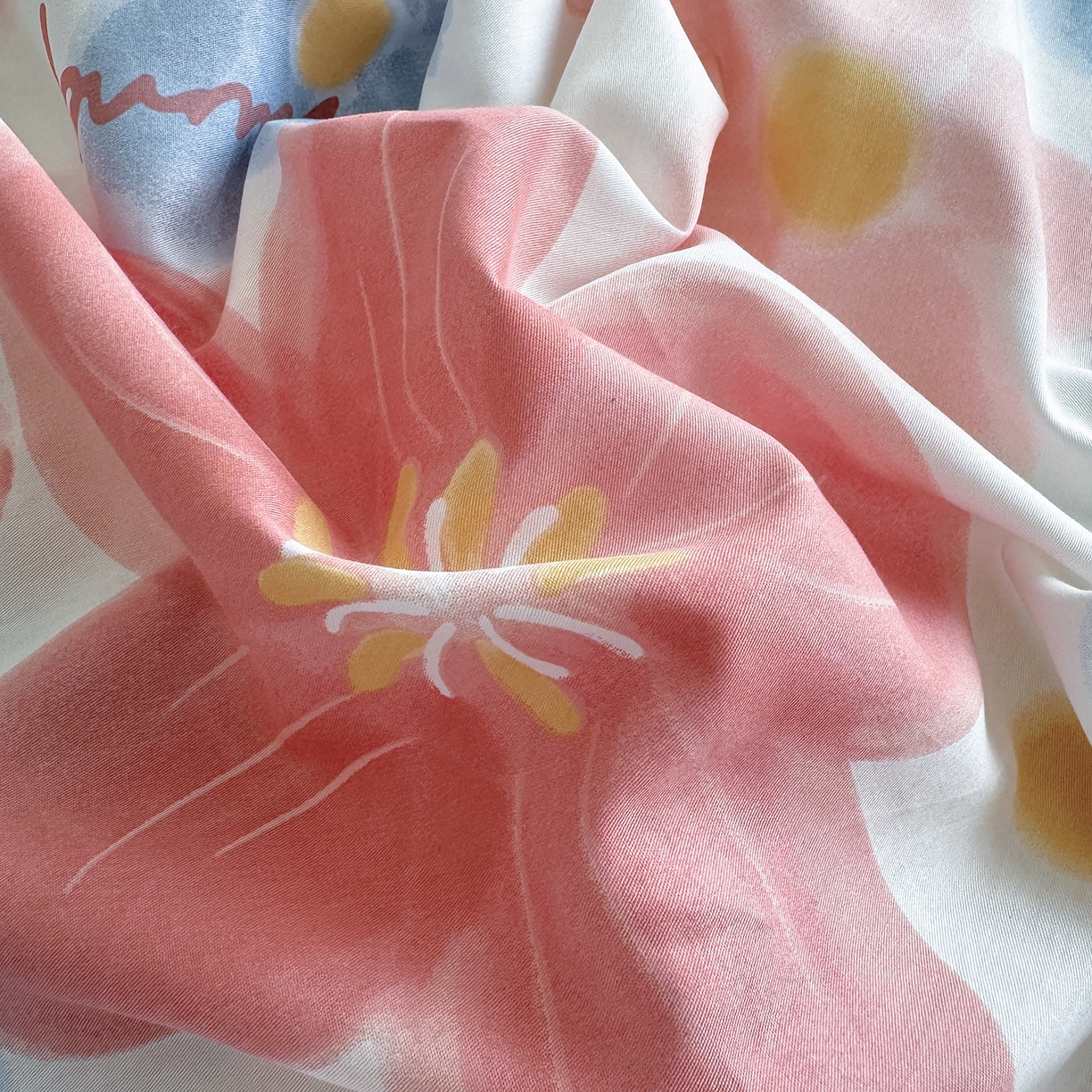 91家纺网 家纺一手货源 找家纺 壹贝家纺 2025新款A类印花全棉床笠 夕颜花开