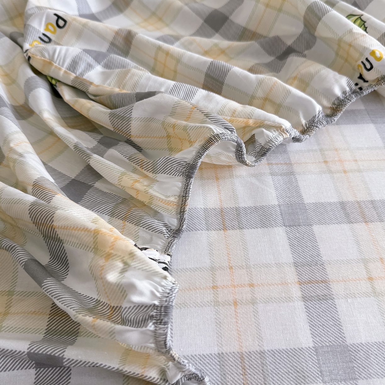 91家纺网 家纺一手货源 找家纺 壹贝家纺 2025新款A类印花全棉床笠 竹林物语