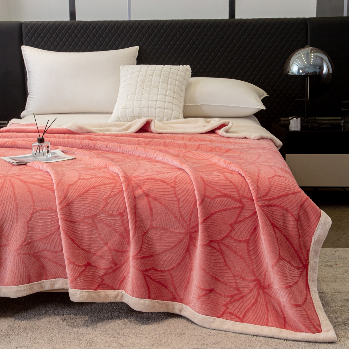 91家纺网 家纺一手货源 找家纺 （总）莱凯家纺 2025新款5D雕花绒毛毯系列