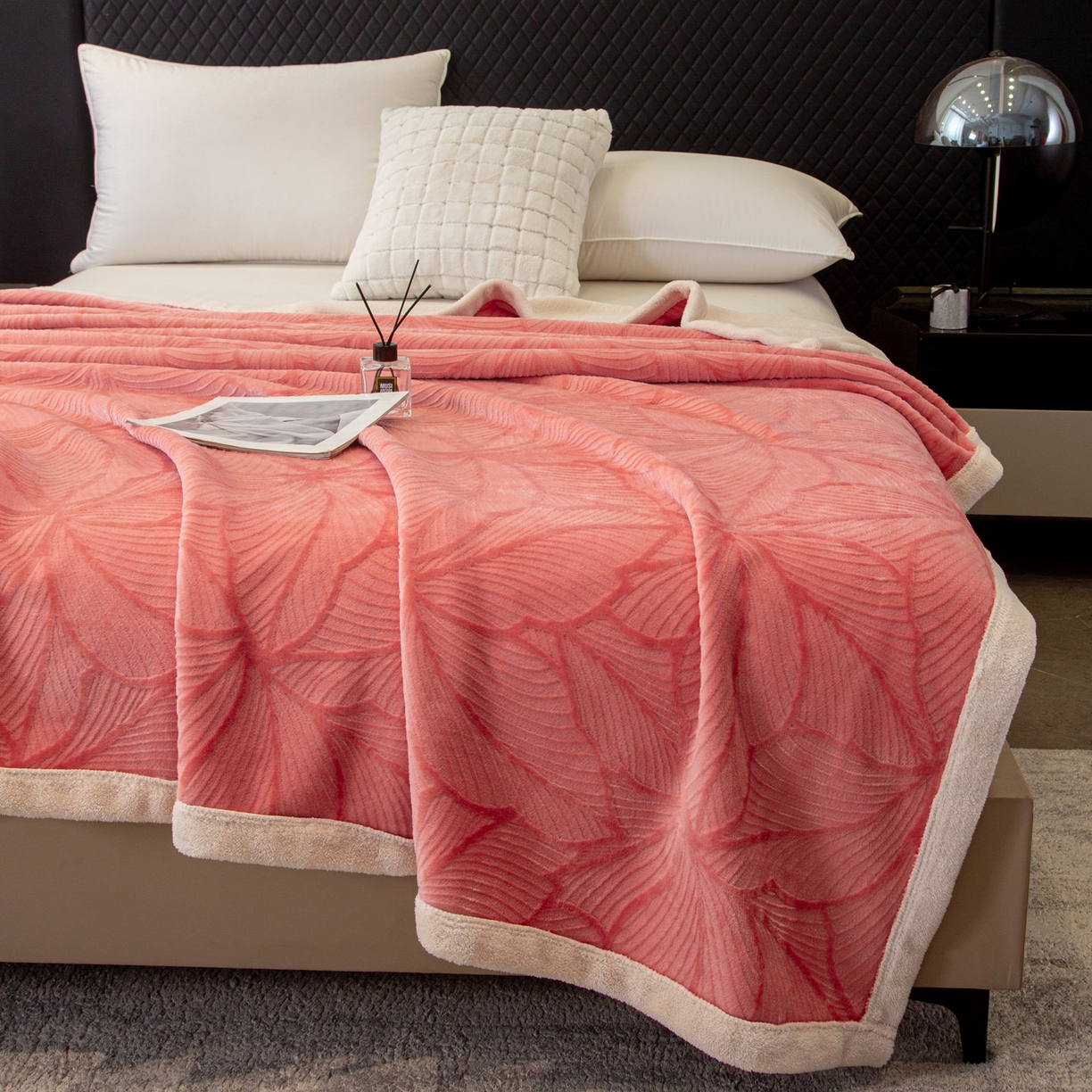 91家纺网 家纺一手货源 找家纺 （总）莱凯家纺 2025新款5D雕花绒毛毯系列