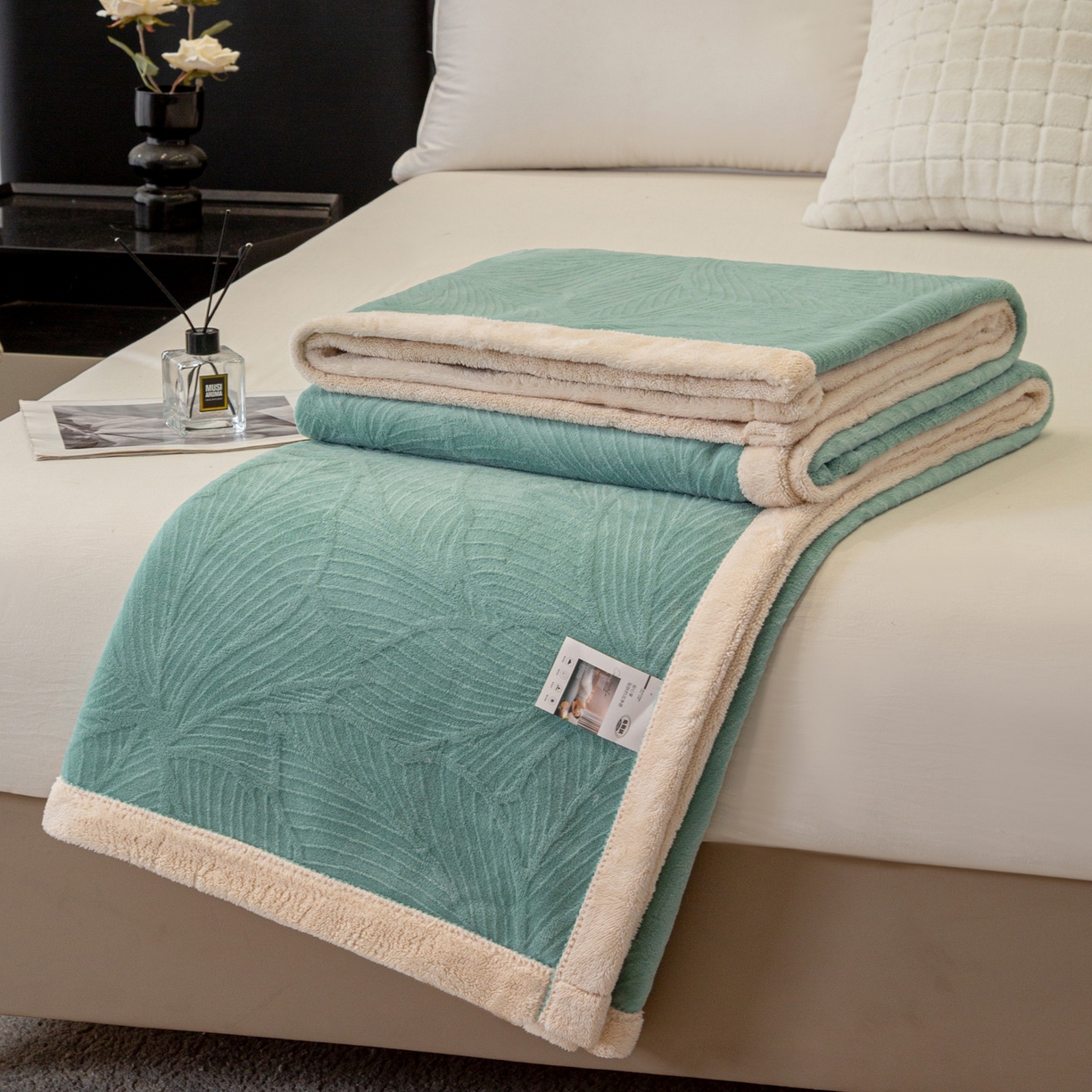 91家纺网 家纺一手货源 找家纺 （总）莱凯家纺 2025新款5D雕花绒毛毯系列