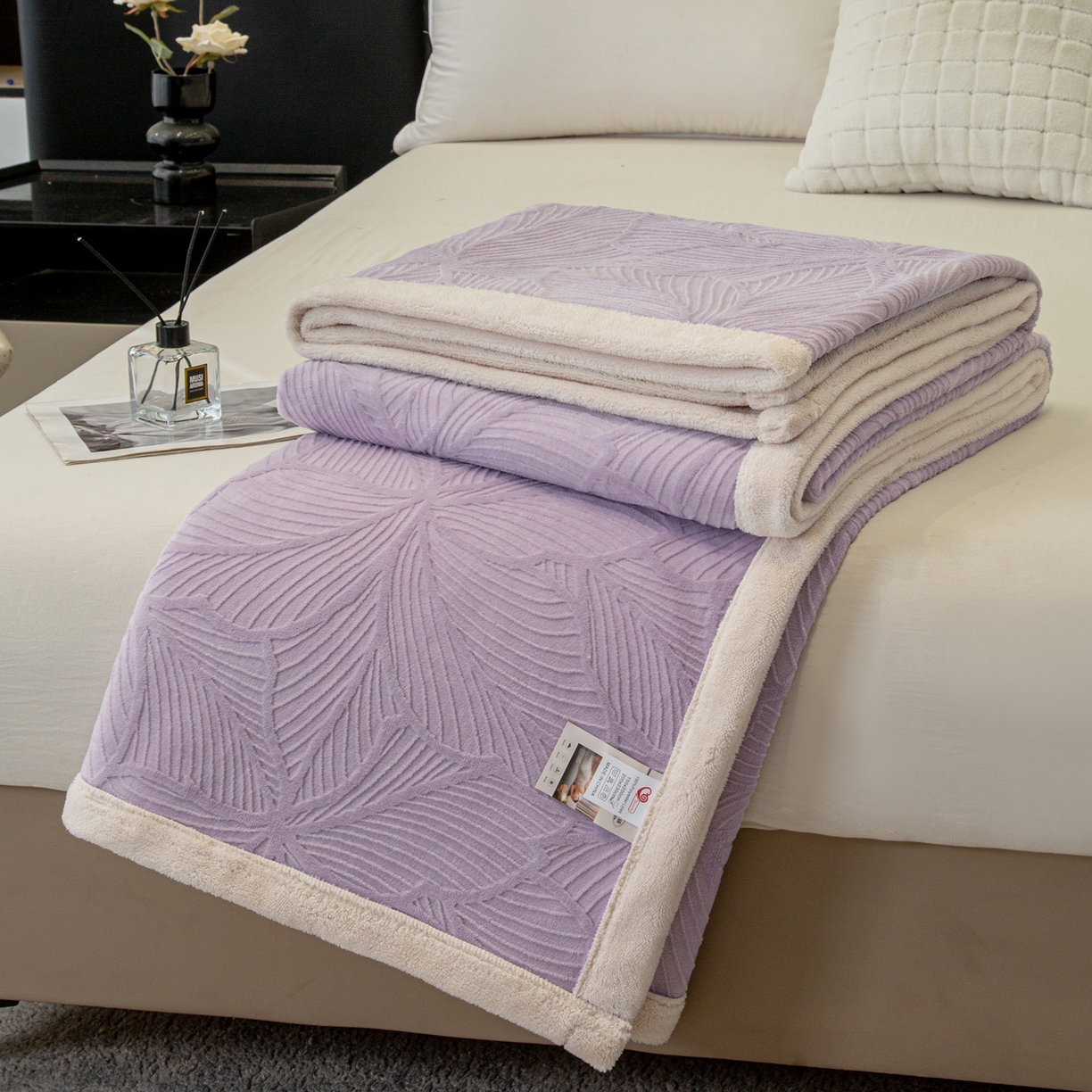 91家纺网 家纺一手货源 找家纺 （总）莱凯家纺 2025新款5D雕花绒毛毯系列