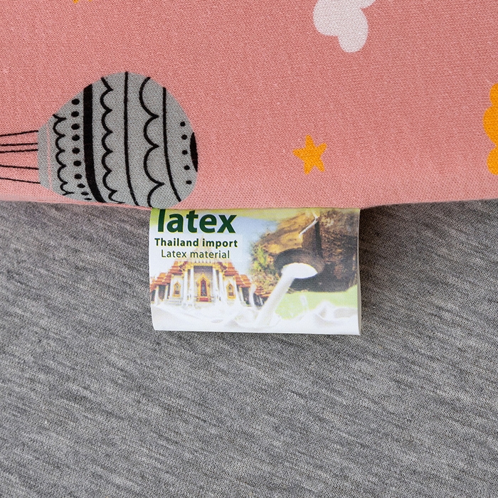 91家纺网 家纺一手货源 找家纺 MOA生态床垫 2025新款儿童乳胶枕 降落伞-豆沙