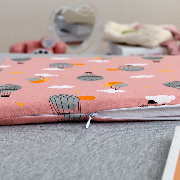 91家纺网 家纺一手货源 找家纺 MOA生态床垫 2025新款儿童乳胶枕 降落伞-豆沙