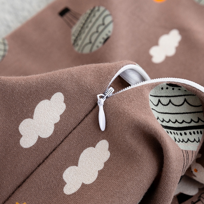 91家纺网 家纺一手货源 找家纺 MOA生态床垫 2025新款儿童乳胶枕 降落伞-咖色