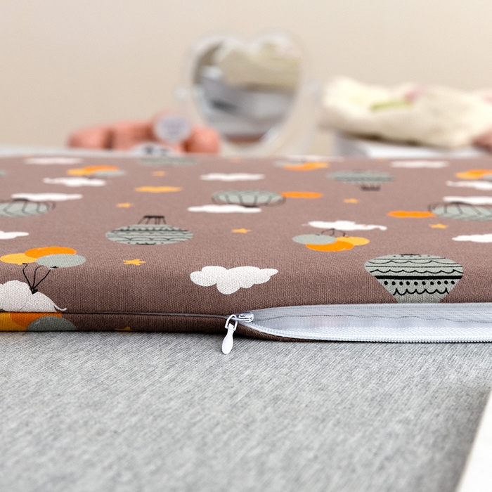 91家纺网 家纺一手货源 找家纺 MOA生态床垫 2025新款儿童乳胶枕 降落伞-咖色