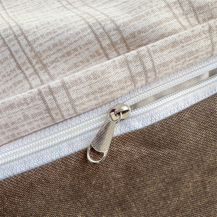 91家纺网 家纺一手货源 找家纺 简约 2025新款全棉四件套活性生态磨毛四件套 轩尼诗-咖