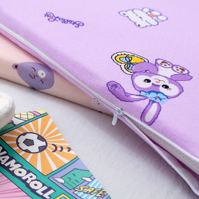 91家纺网 家纺一手货源 找家纺 MOA生态床垫 2025新款儿童乳胶枕 紫色小兔